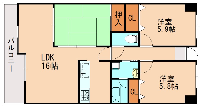 部屋写真