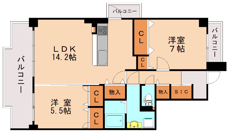 部屋写真