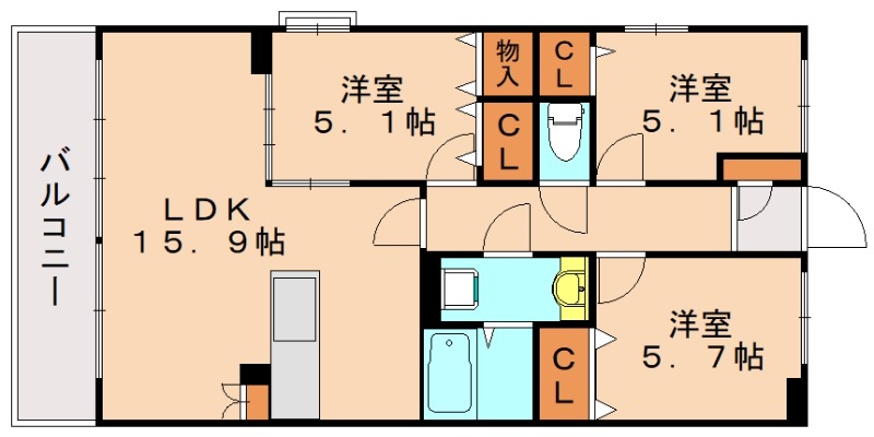 部屋写真
