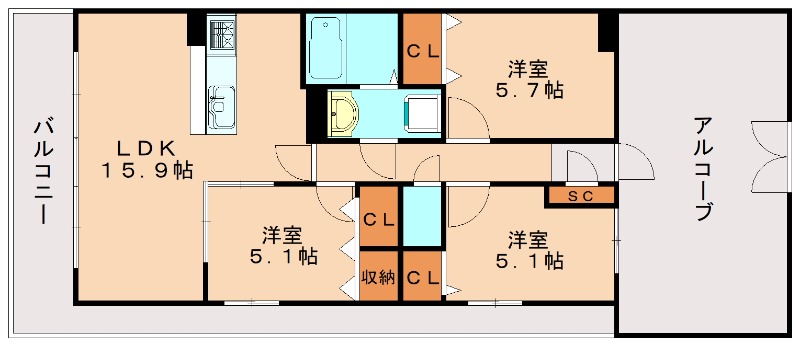 部屋写真